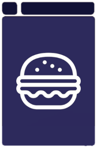 Hamburbur menu — back face