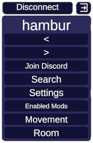 Hamburbur menu — front face